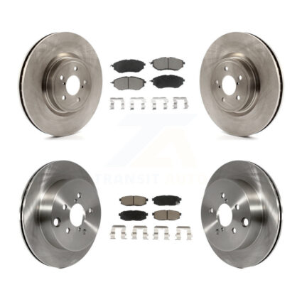 Front Rear Disc Brake Rotors And Ceramic Pads Kit For 2014-2018 Subaru Forester 2.0L K8C-100922