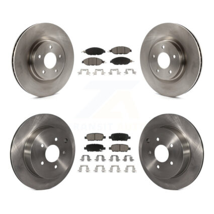 Front Rear Brake Rotors & Ceramic Pad Kit For Nissan Murano Pathfinder INFINITI QX60 JX35 K8C-100933