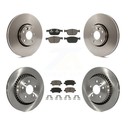 Front Rear Disc Brake Rotors And Ceramic Pads Kit For 2010-2015 Volvo XC60 K8C-100936