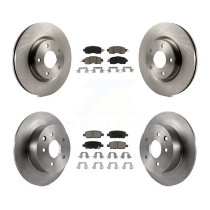 Front Rear Disc Brake Rotors And Ceramic Pads Kit For Nissan Altima K8C-100937