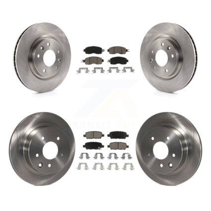 Front Rear Disc Brake Rotors And Ceramic Pads Kit For Nissan LEAF K8C-100939