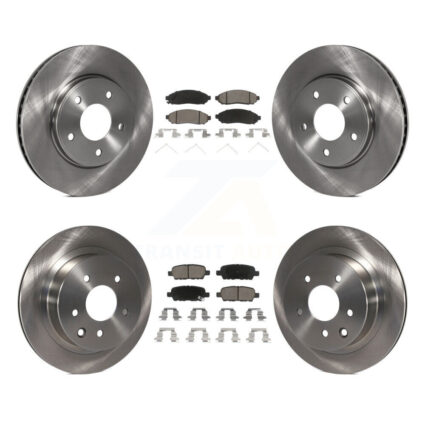 Front Rear Disc Brake Rotors And Ceramic Pads Kit For Nissan LEAF K8C-100940