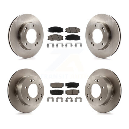 Front Rear Disc Brake Rotors And Ceramic Pads Kit For 2007-2009 Kia Sorento K8C-100945