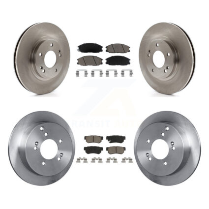 Front Rear Disc Brake Rotors And Ceramic Pads Kit For Hyundai Santa Fe K8C-100946