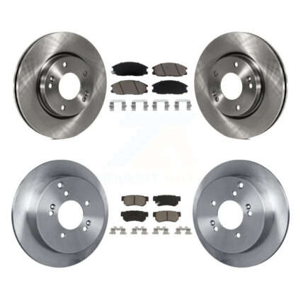 Front Rear Disc Brake Rotors And Ceramic Pads Kit For Hyundai Santa Fe K8C-100947