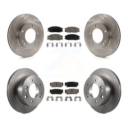 Front Rear Disc Brake Rotors And Ceramic Pads Kit For 2003-2006 Kia Sorento K8C-100948