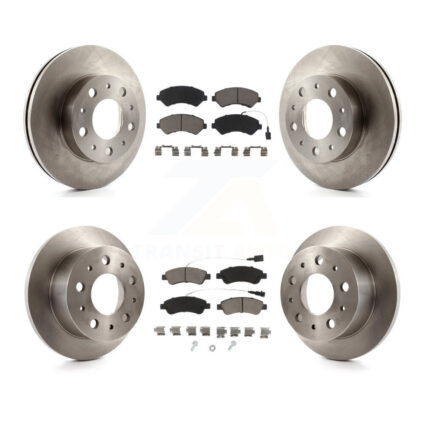 Front Rear Brake Rotors Ceramic Pad Kit For Ram ProMaster 2500 3500 1500 With Solid Rotor K8C-100952