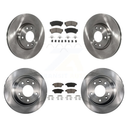 Front Rear Brake Rotor Ceramic Pad Kit For Ford Fusion Mazda 6 Lincoln MKZ Zephyr Mercury K8C-100955