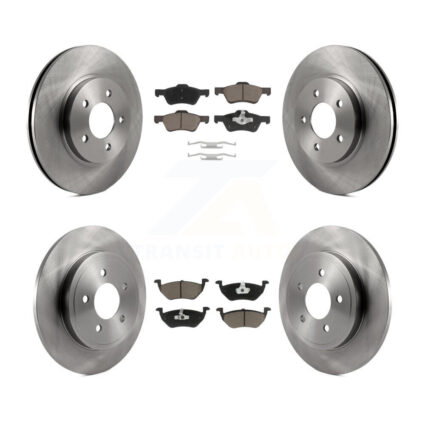 Front Rear Disc Brake Rotor Ceramic Pad Kit For Ford Escape Mazda Tribute Mercury Mariner K8C-100956