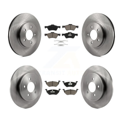 Front Rear Disc Brake Rotors And Ceramic Pads Kit For Ford Escape Mercury Mariner K8C-100957