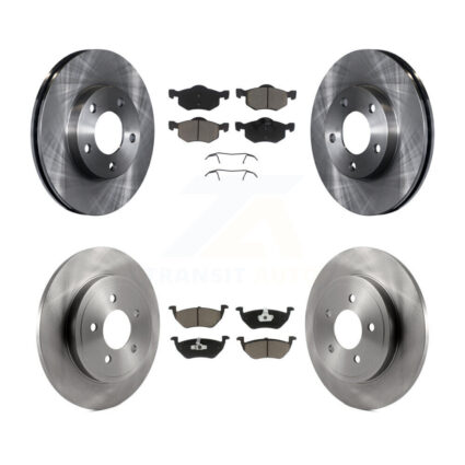 Front Rear Disc Brake Rotors And Ceramic Pads Kit For 2005-2006 Mazda Tribute 2.3L K8C-100958