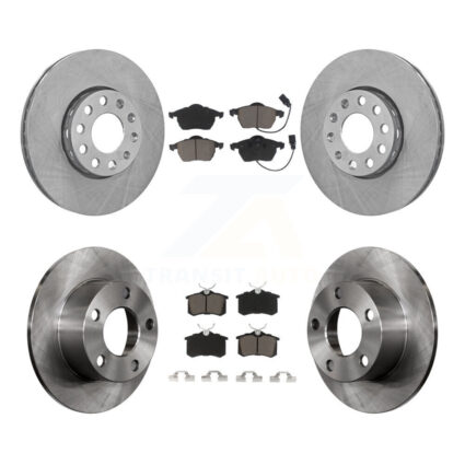 Front Rear Disc Brake Rotors And Ceramic Pads Kit For Volkswagen Passat Audi A6 K8C-100959