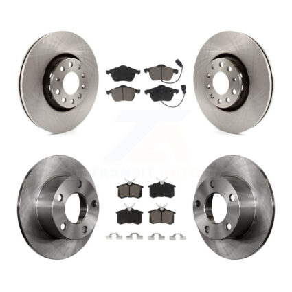 Front Rear Disc Brake Rotors And Ceramic Pads Kit For Audi A6 K8C-100960