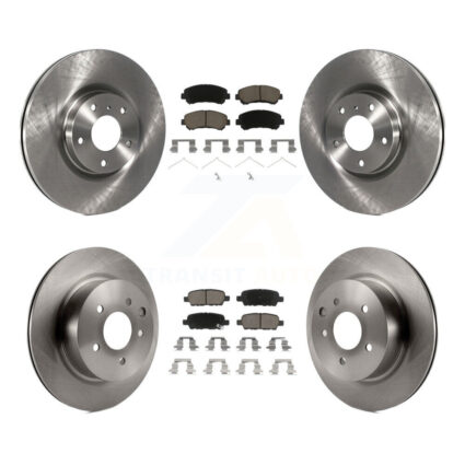 Front Rear Disc Brake Rotors And Ceramic Pads Kit For Nissan Maxima K8C-100969