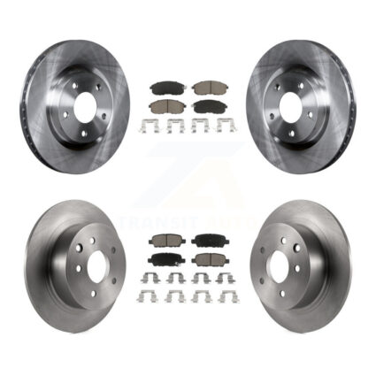 Front Rear Disc Brake Rotors And Ceramic Pads Kit For 2007-2012 Nissan Sentra SE-R K8C-100971