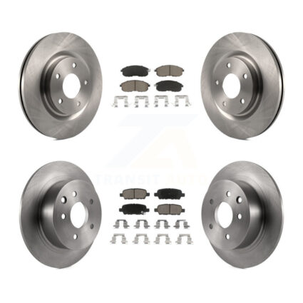 Front Rear Disc Brake Rotors And Ceramic Pads Kit For Nissan Sentra Juke K8C-100973