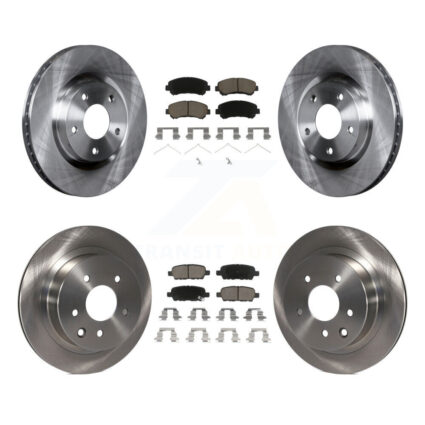 Front Rear Disc Brake Rotors And Ceramic Pads Kit For Nissan Rogue Select K8C-100975