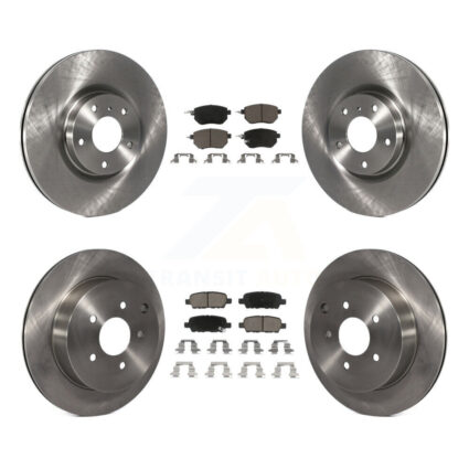 Front Rear Disc Brake Rotors And Ceramic Pads Kit For Nissan Murano K8C-100977
