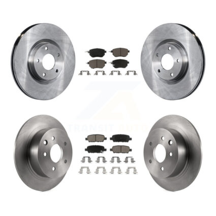 Front Rear Disc Brake Rotors And Ceramic Pads Kit For Nissan Altima Maxima K8C-100979