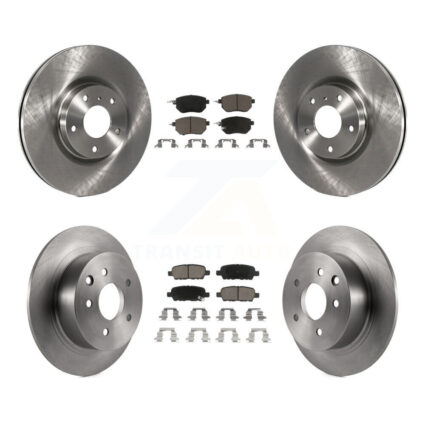Front Rear Disc Brake Rotors And Ceramic Pads Kit For Nissan Altima Maxima K8C-100981