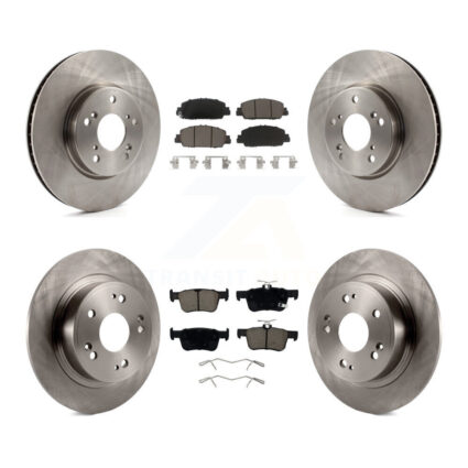 Front Rear Disc Brake Rotors And Ceramic Pads Kit For Honda Accord K8C-100985