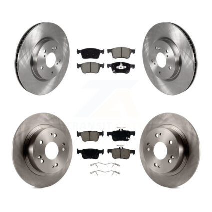 Front Rear Disc Brake Rotors And Ceramic Pads Kit For Honda Accord K8C-100986