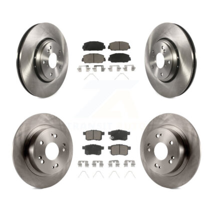 Front Rear Disc Brake Rotors And Ceramic Pads Kit For Honda Accord K8C-100988