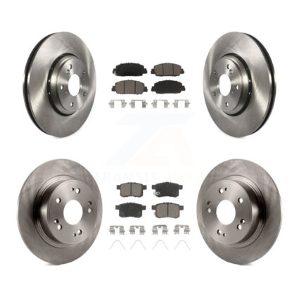 Front Rear Brake Rotor Ceramic Pad Kit For Honda Accord Hybrid EX-L Touring K8C-100989