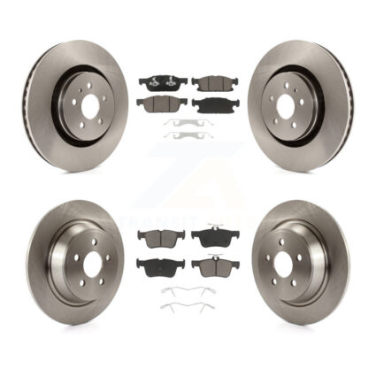 Front Rear Disc Brake Rotors And Ceramic Pads Kit For Ford Edge Lincoln Nautilus MKX K8C-100991