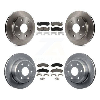 Front Rear Brake Rotors Ceramic Pad Kit For Chevrolet GMC Silverado 1500 Sierra Avalanche K8C-100996