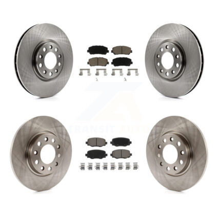 Front Rear Brake Rotor & Ceramic Pad Kit For Chrysler 200 With 305mm Diameter K8C-100998