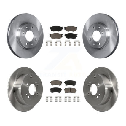 Front Rear Disc Brake Rotors And Ceramic Pads Kit For Hyundai Accent Kia Rio5 Rio K8C-100999