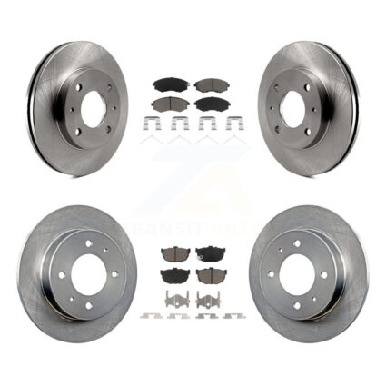 Front Rear Disc Brake Rotors And Ceramic Pads Kit For Hyundai Tiburon Elantra K8C-101002