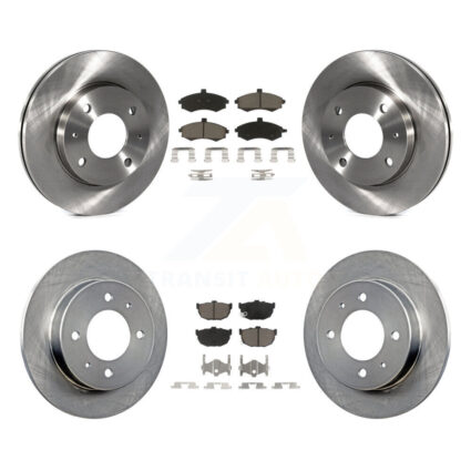Front Rear Disc Brake Rotors And Ceramic Pads Kit For Hyundai Elantra rear brakes K8C-101007