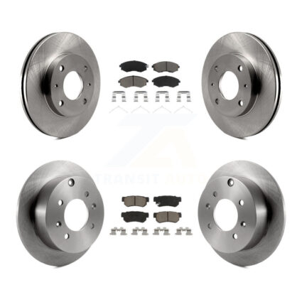 Front Rear Disc Brake Rotors And Ceramic Pads Kit For Hyundai Sonata K8C-101008