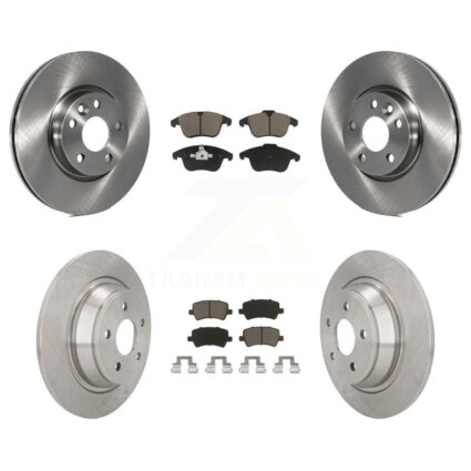 Front Rear Disc Brake Rotors And Ceramic Pads Kit For 2012-2015 Land Rover Range Evoque K8C-101010