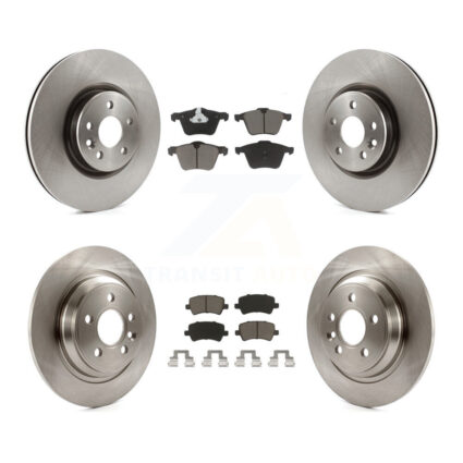 Front Rear Brake Rotors Ceramic Pad Kit For Volvo S60 V70 With 336mm Diameter Rotor K8C-101012