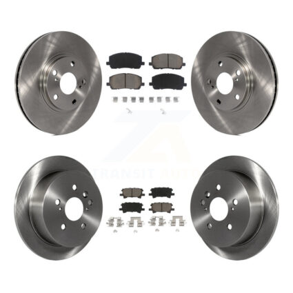 Front Rear Disc Brake Rotors And Ceramic Pads Kit For Toyota Highlander K8C-101016