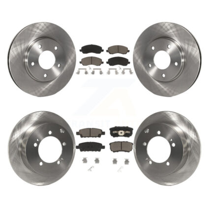 Front Rear Disc Brake Rotors And Ceramic Pads Kit For Mitsubishi Lancer K8C-101017