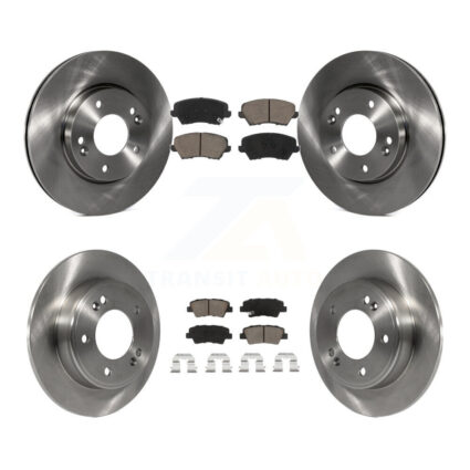 Front Rear Disc Brake Rotors Ceramic Pad Kit For Kia Forte Hyundai Elantra GT Forte5 Koup K8C-101022