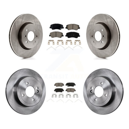 Front Rear Disc Brake Rotors And Ceramic Pads Kit For Kia Rio Hyundai Accent K8C-101023