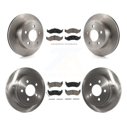 Front Rear Disc Brake Rotors And Ceramic Pads Kit For Jeep Wrangler TJ rear brakes K8C-101024