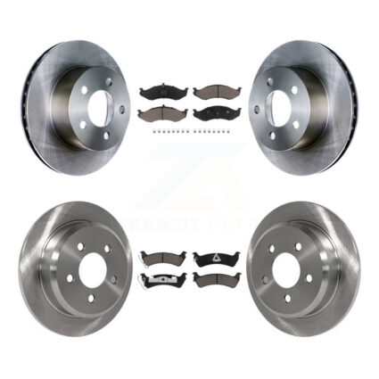 Front Rear Disc Brake Rotors And Ceramic Pads Kit For Jeep Grand Cherokee K8C-101025