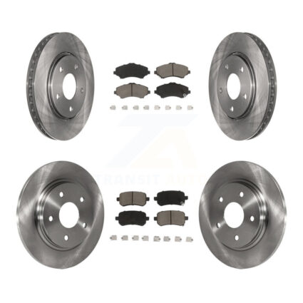 Front Rear Brake Rotors & Ceramic Pad Kit For Dodge Grand Caravan Journey Chrysler Town K8C-101026