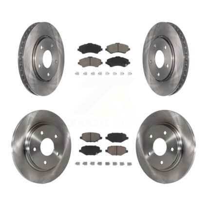 Front Rear Brake Rotors & Ceramic Pad Kit For Dodge Grand Caravan Chrysler Town Country K8C-101027