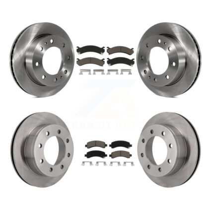 Front Rear Disc Brake Rotors And Ceramic Pads Kit For GMC Savana 2500 Chevrolet Express K8C-101033