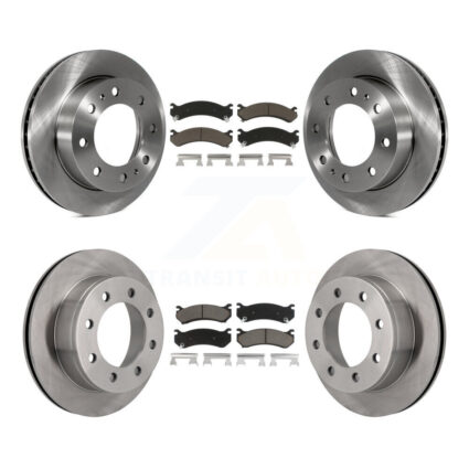 Front Rear Brake Rotor Ceramic Pad Kit For Chevrolet GMC Sierra 2500 HD Silverado 3500 XL K8C-101035