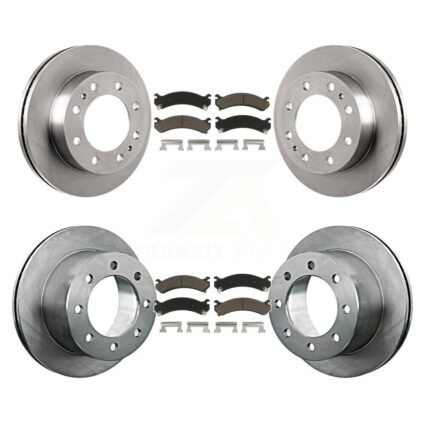 Front Rear Brake Rotor Ceramic Pad Kit For Chevrolet GMC Silverado 3500 Sierra HD Classic K8C-101037