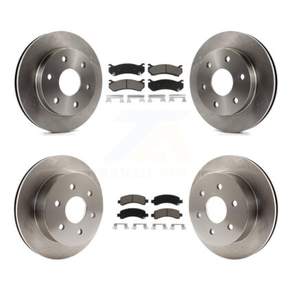 Front Rear Brake Rotors & Ceramic Pad Kit For 2003-2005 GMC Savana 2500 Chevrolet Express K8C-101044