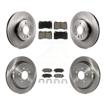 Front Rear Brake Rotor & Ceramic Pad Kit For Cadillac ATS With 321mm Diameter K8C-101052